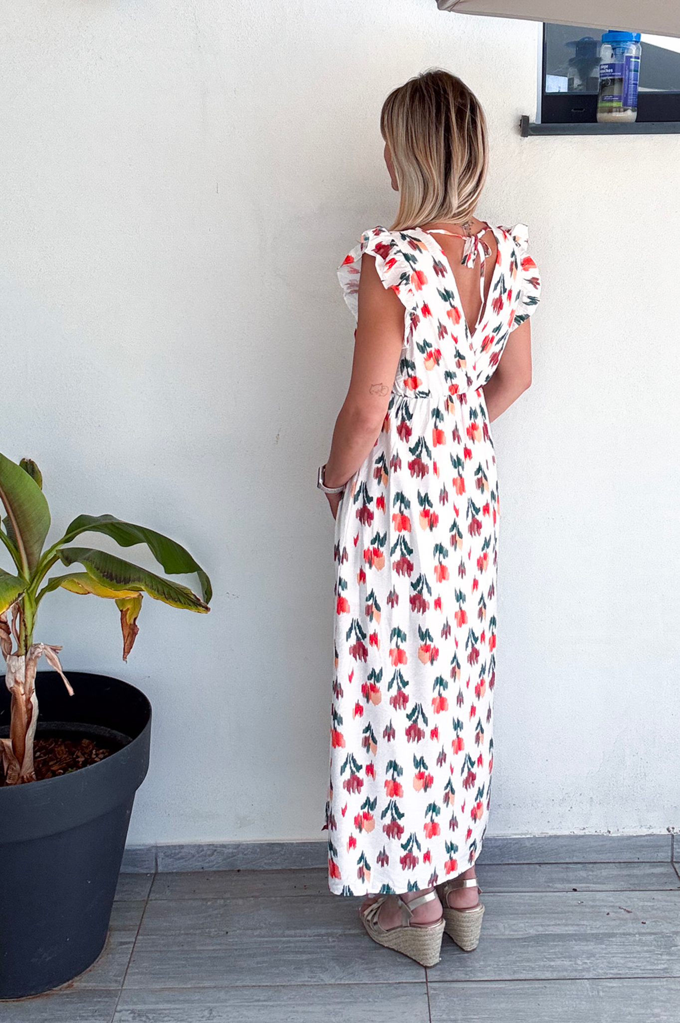 Robe longue blanche