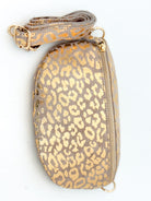 Sac banane en cuir daim impression léopard 