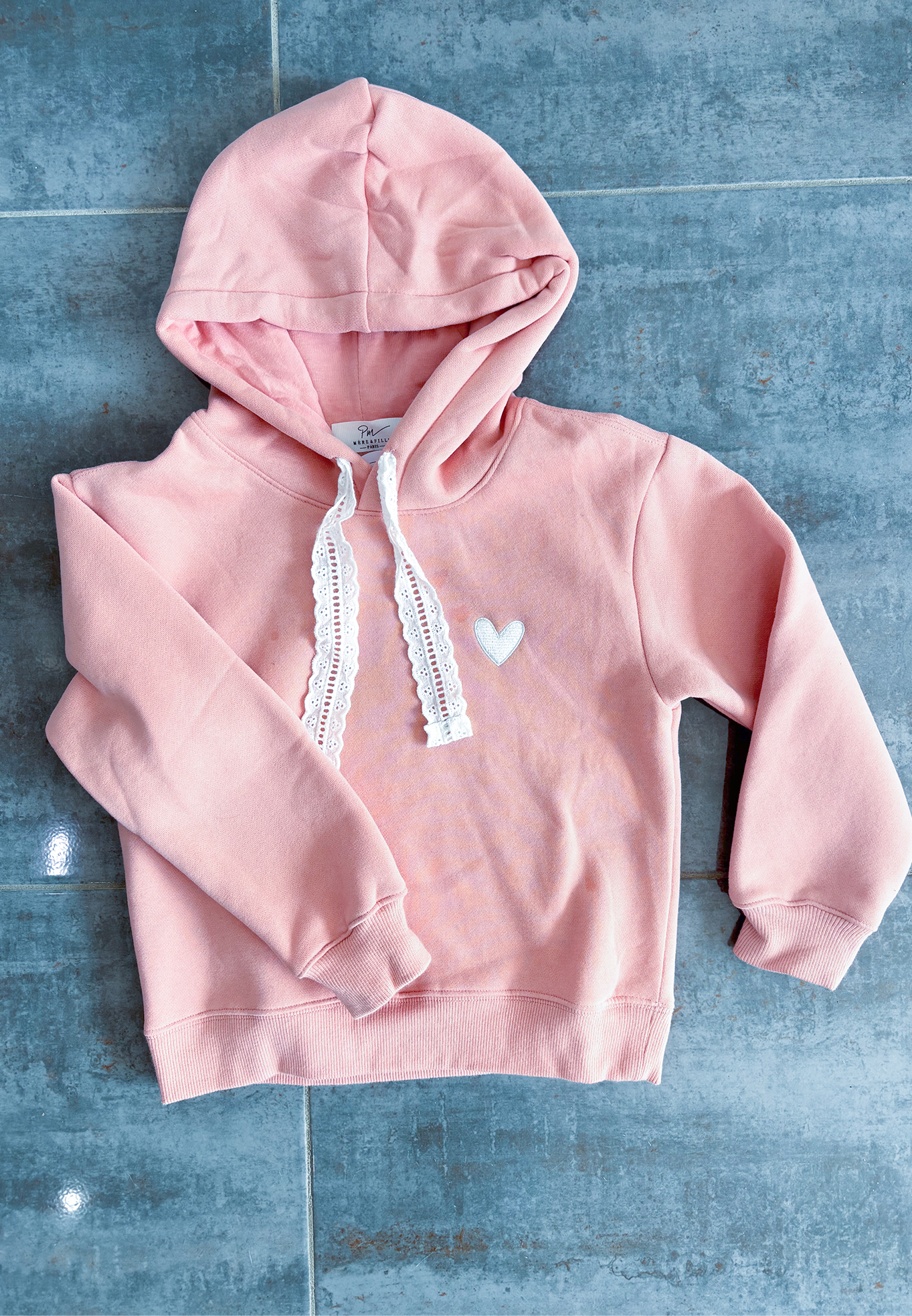 Sweat à capuche rose Enfant