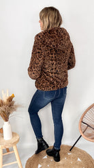 doudoune reversible noire leopard femme