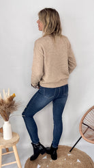 Gilet Cardigan Maille Douce taupe leopard