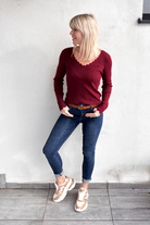 Sous pull bordeaux,