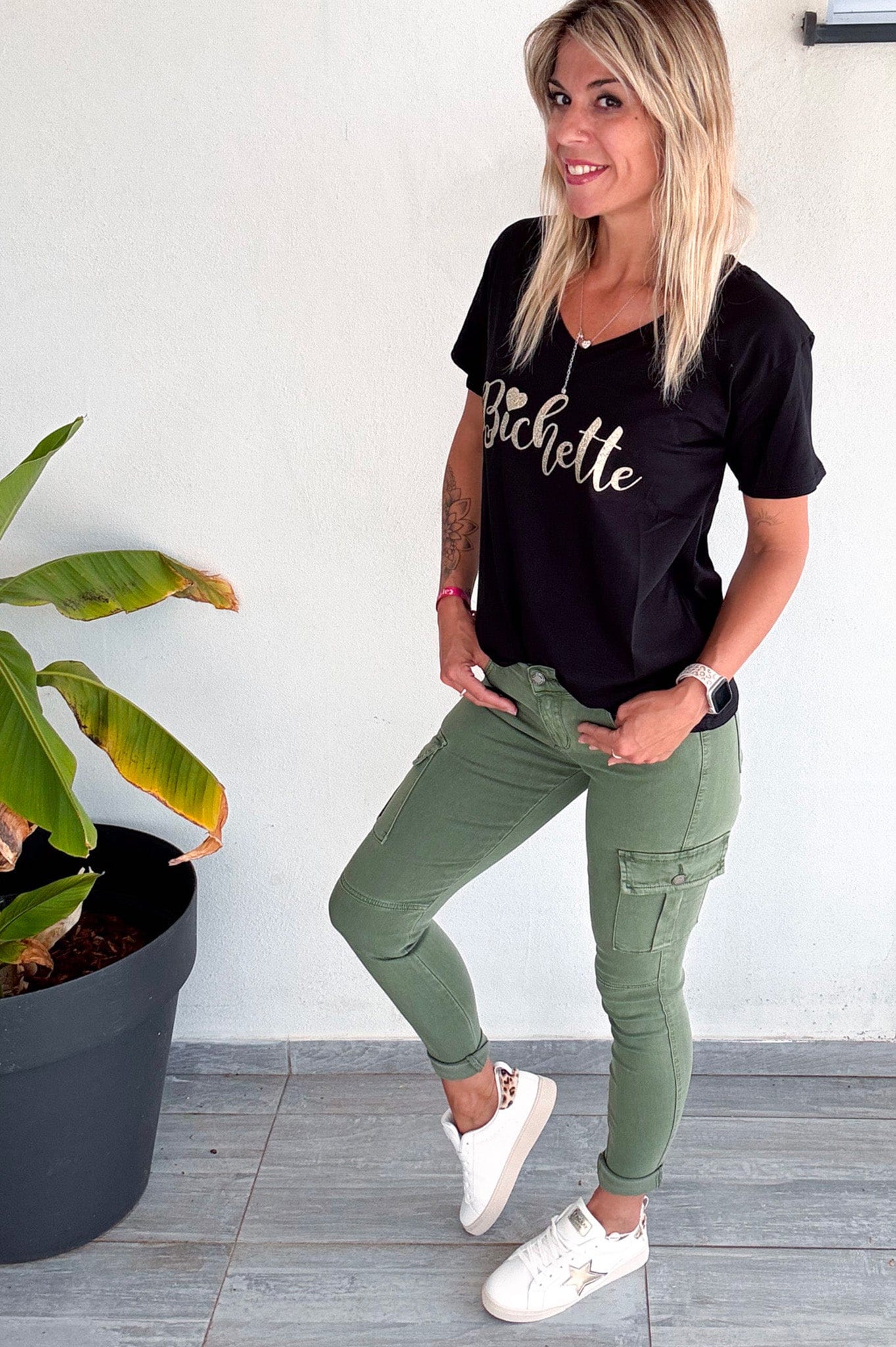 Skinny cargo kaki femme la boutique de lydie