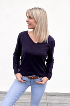 Pull marine a noeud dentelle 