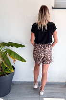 Jupe short léopard