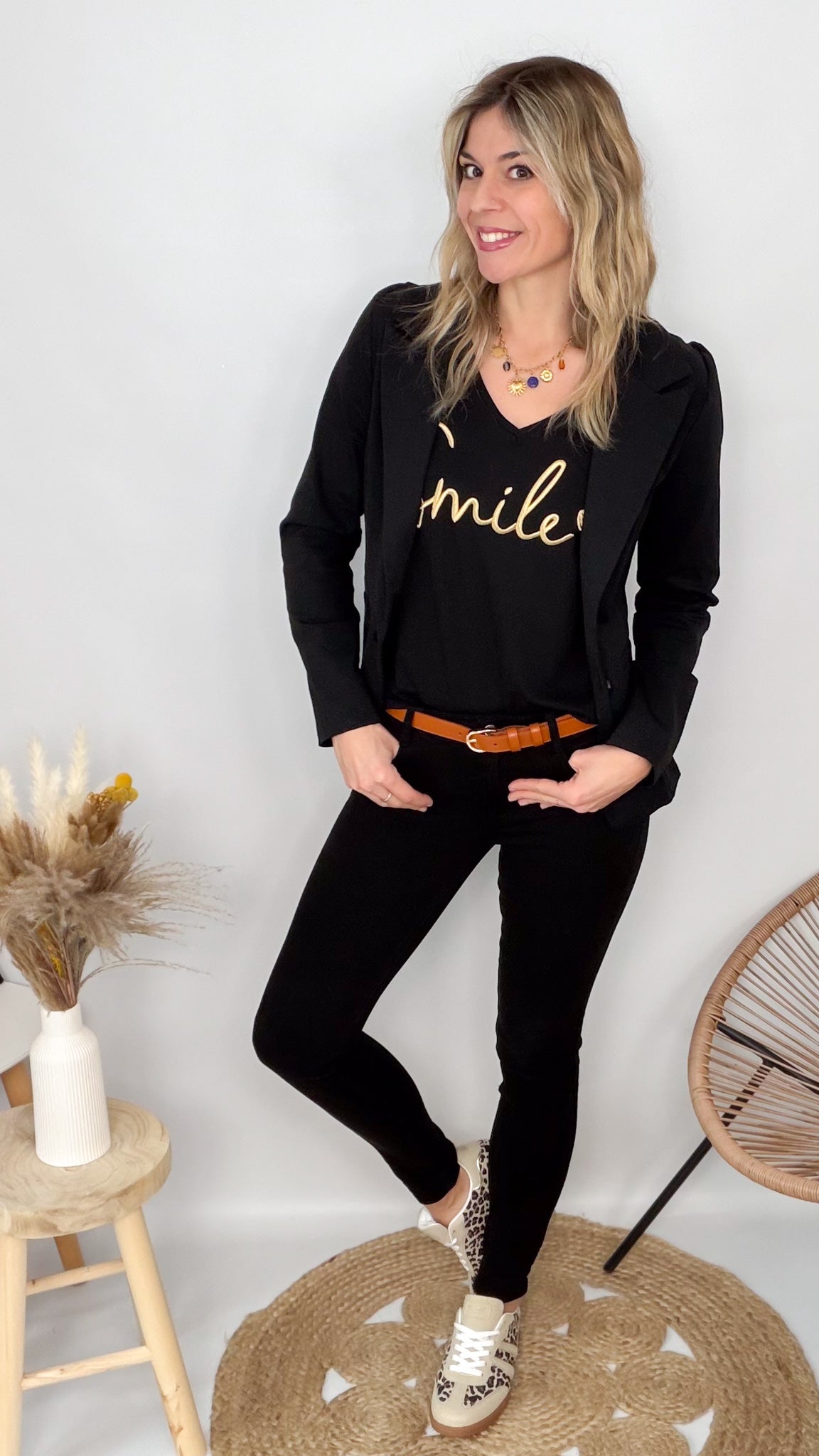 Blazer Noir femme la boutique de lydie