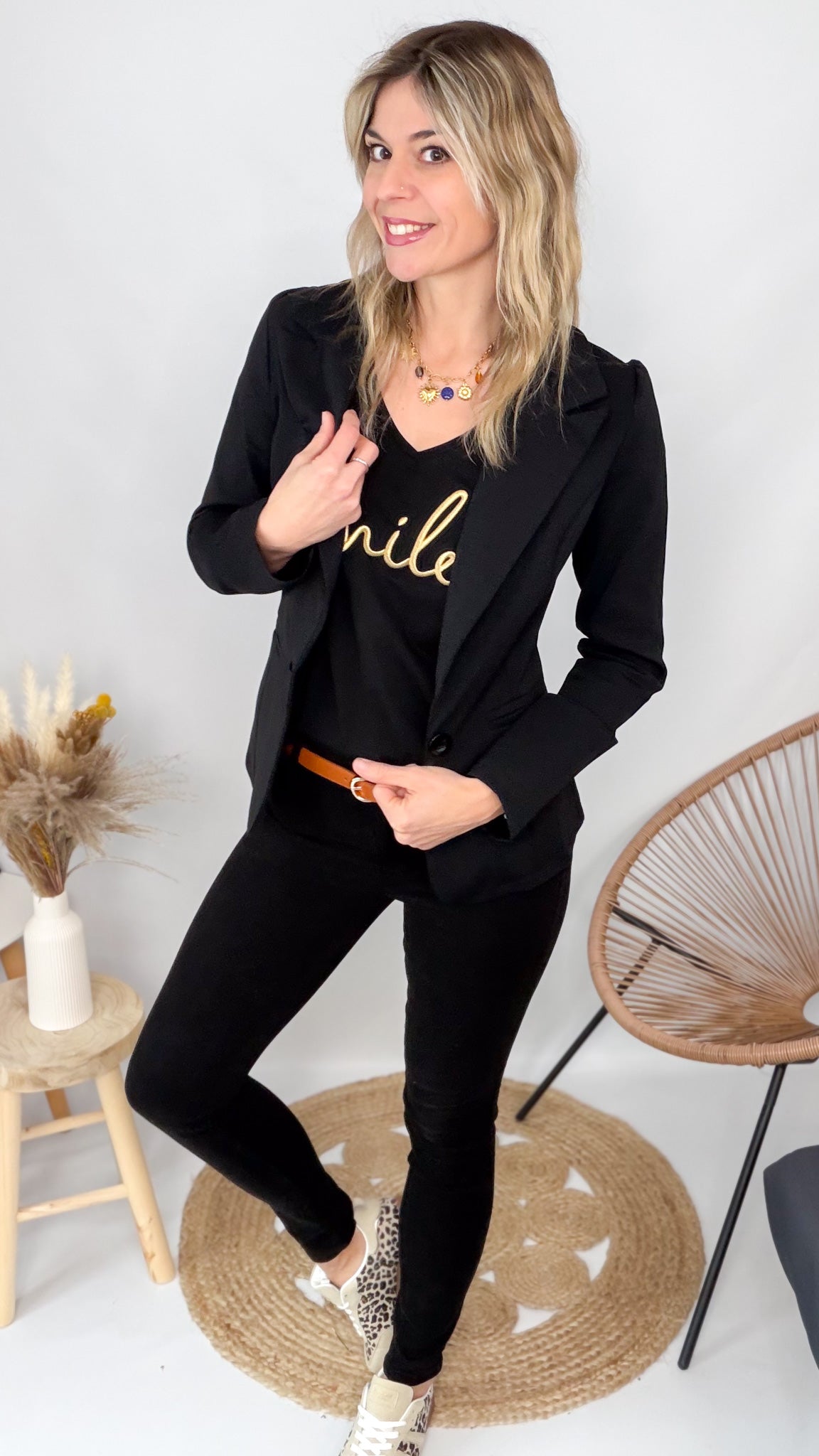 Blazer Noir femme