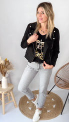 Jean Mom Fit Gris Clair femme