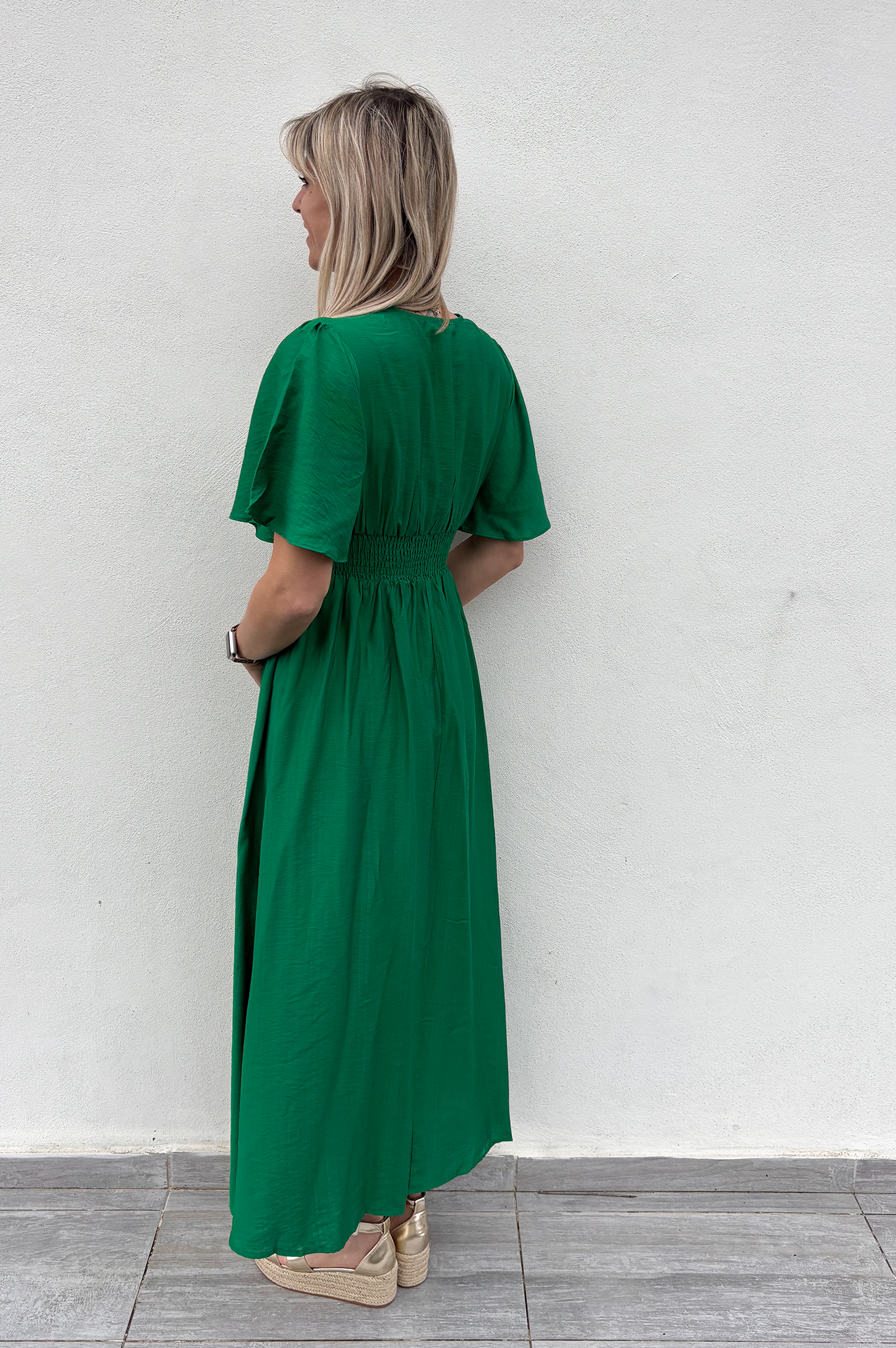 Robe longue verte