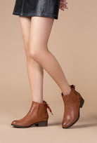 Bottines chelsea camel, la boutique de lydie