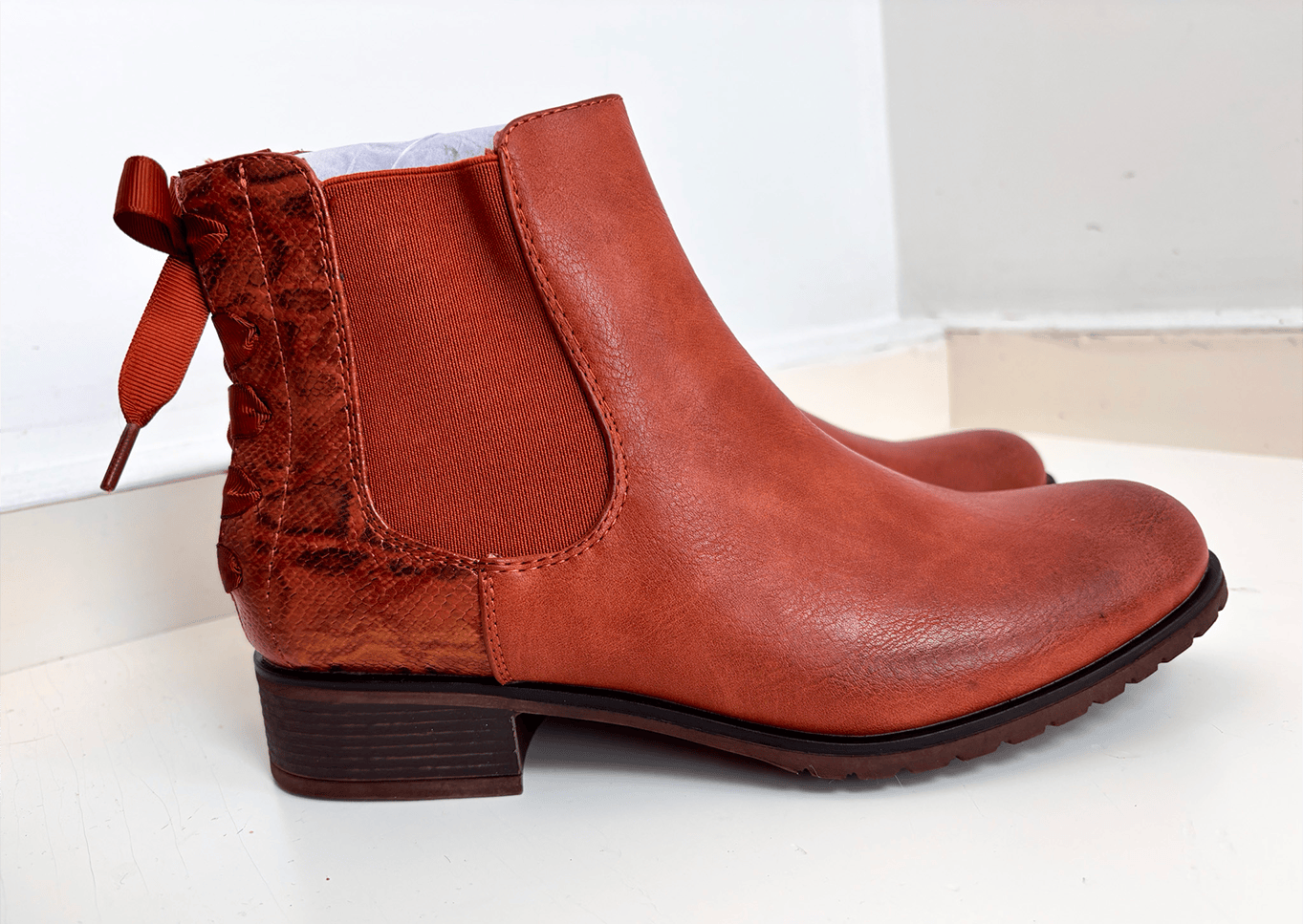 Bottines chelsea camel,
