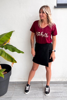Jupe short noir la boutique de lydie 