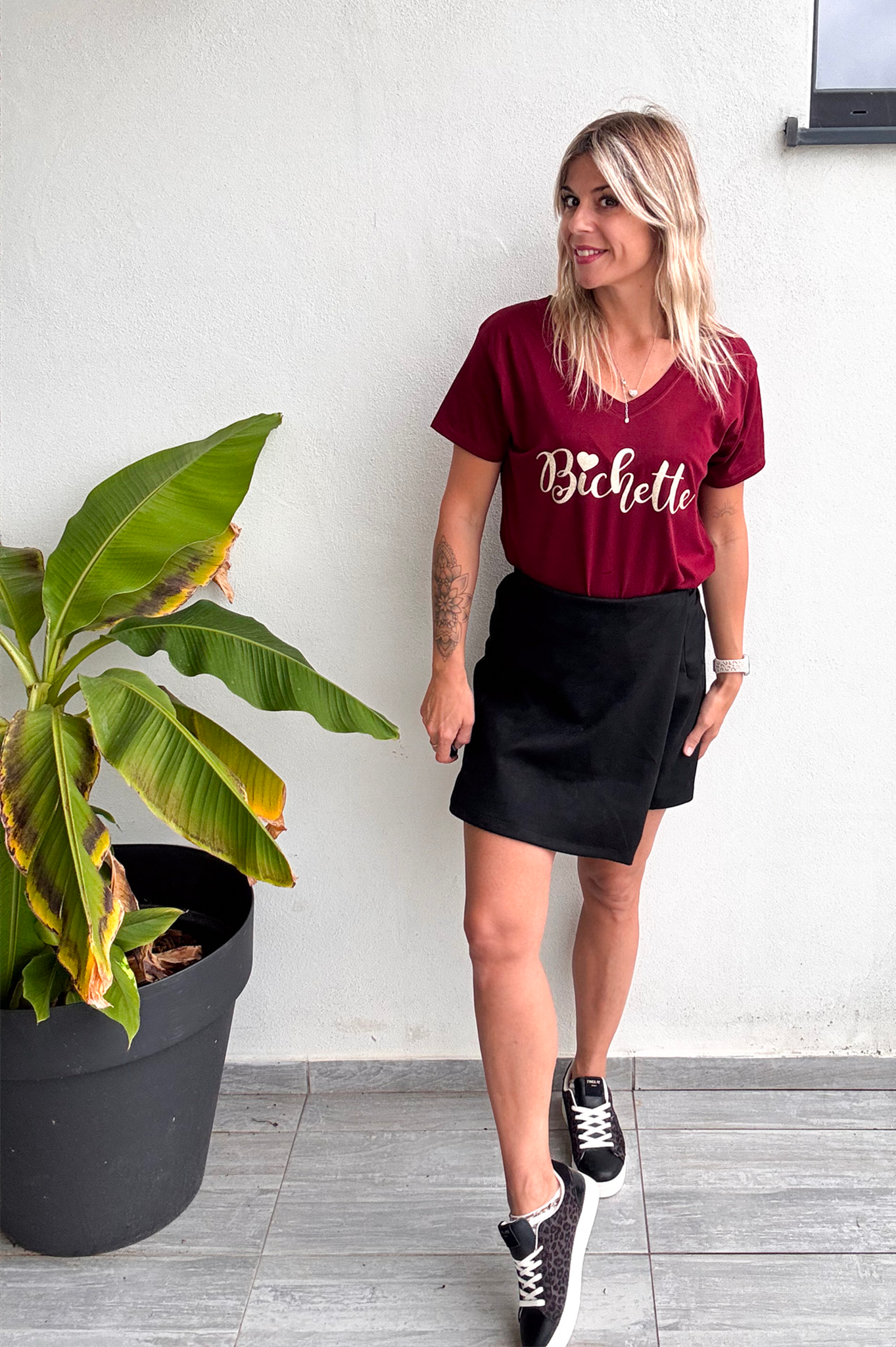 Jupe short noir
