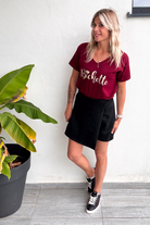 Jupe short noir