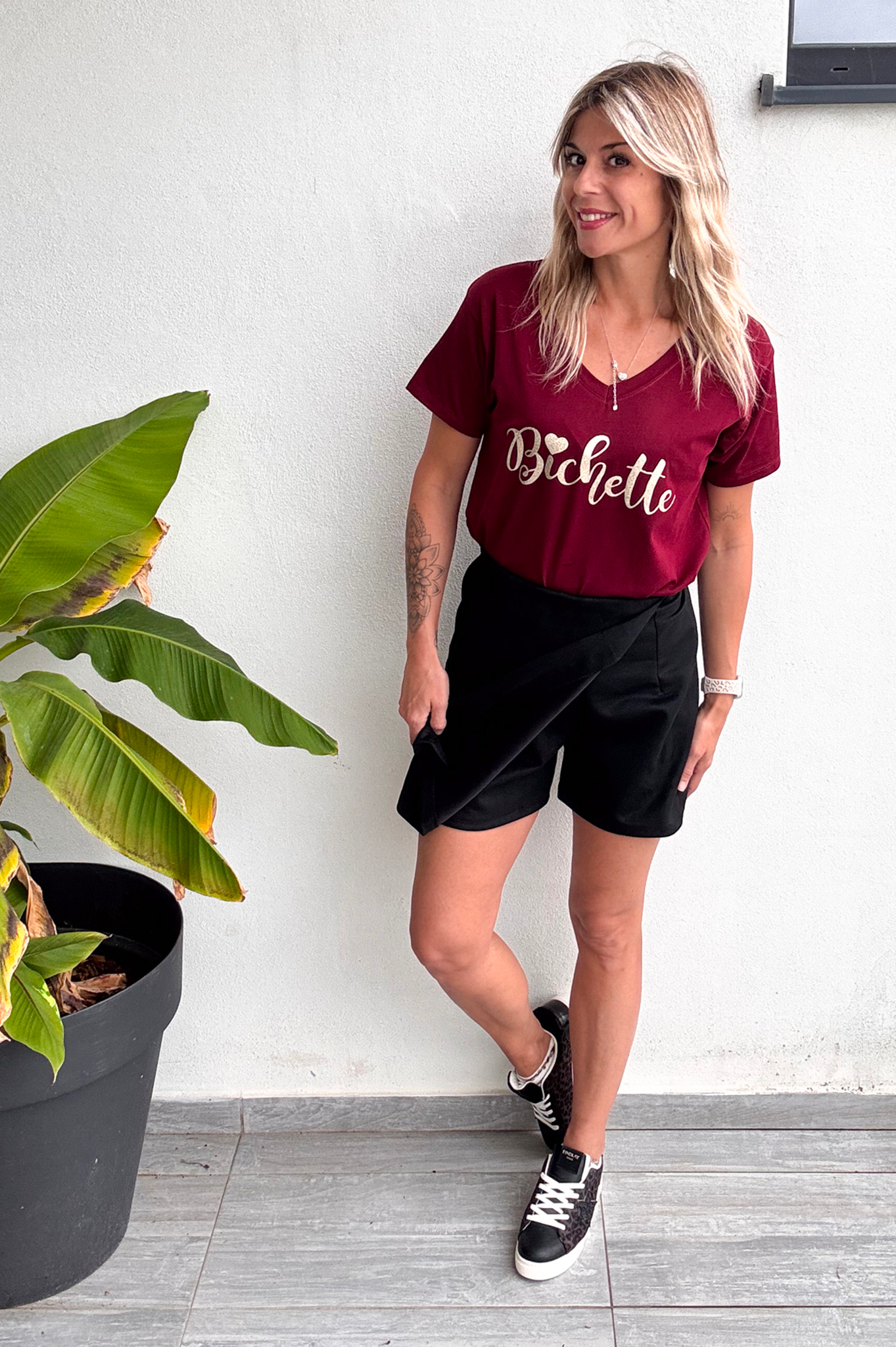 Jupe short noir