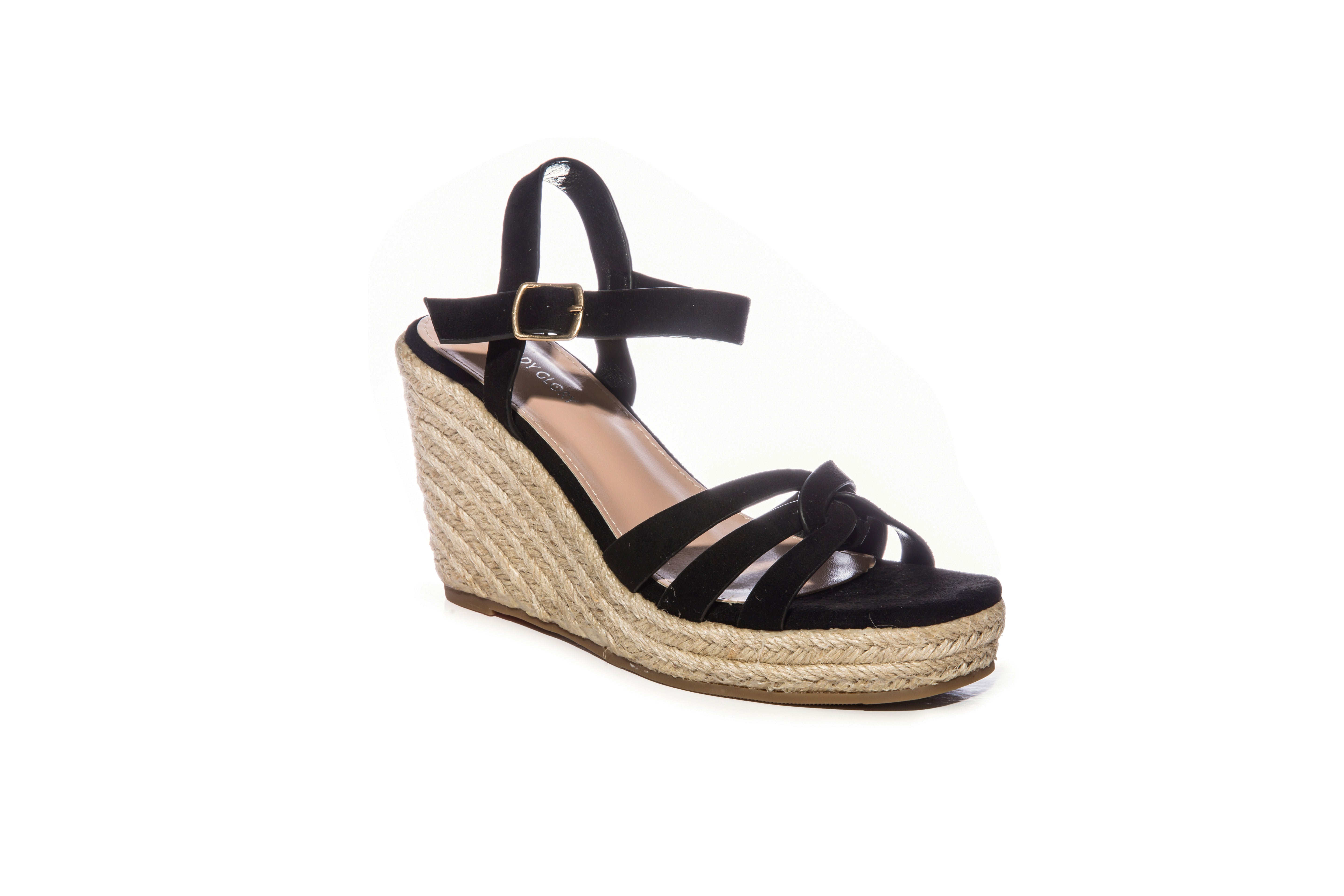 Sandales Compensées  Espadrille Noire