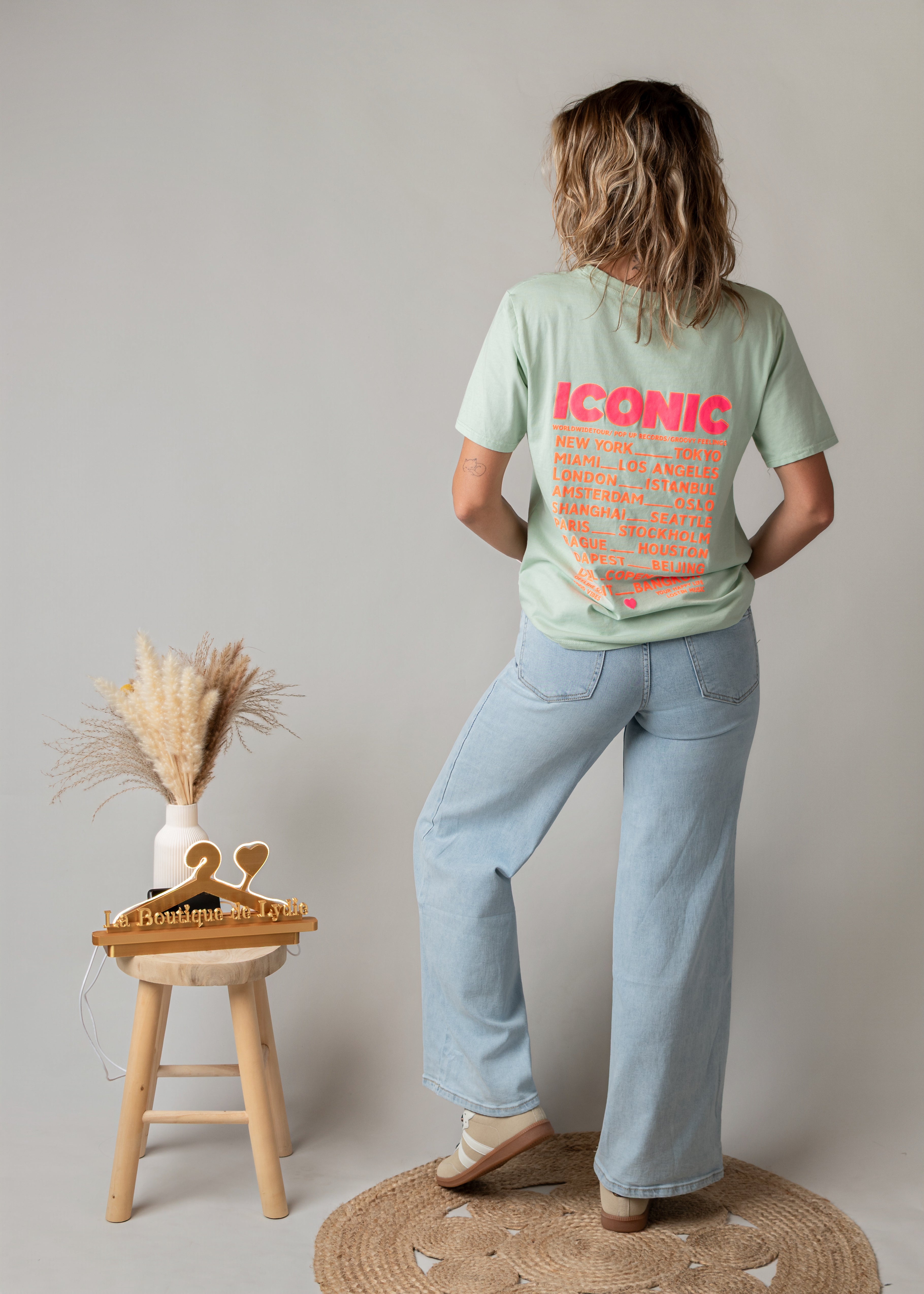 T-shirt vert d'eau Iconic 