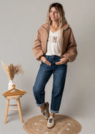 Blouson bombers court oversize Camel