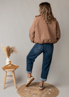 Blouson bombers court oversize Camel