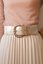Ceinture Élastique Large Dorée la boutique de lydie