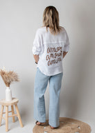 Chemise en Gaze de Coton Blanche