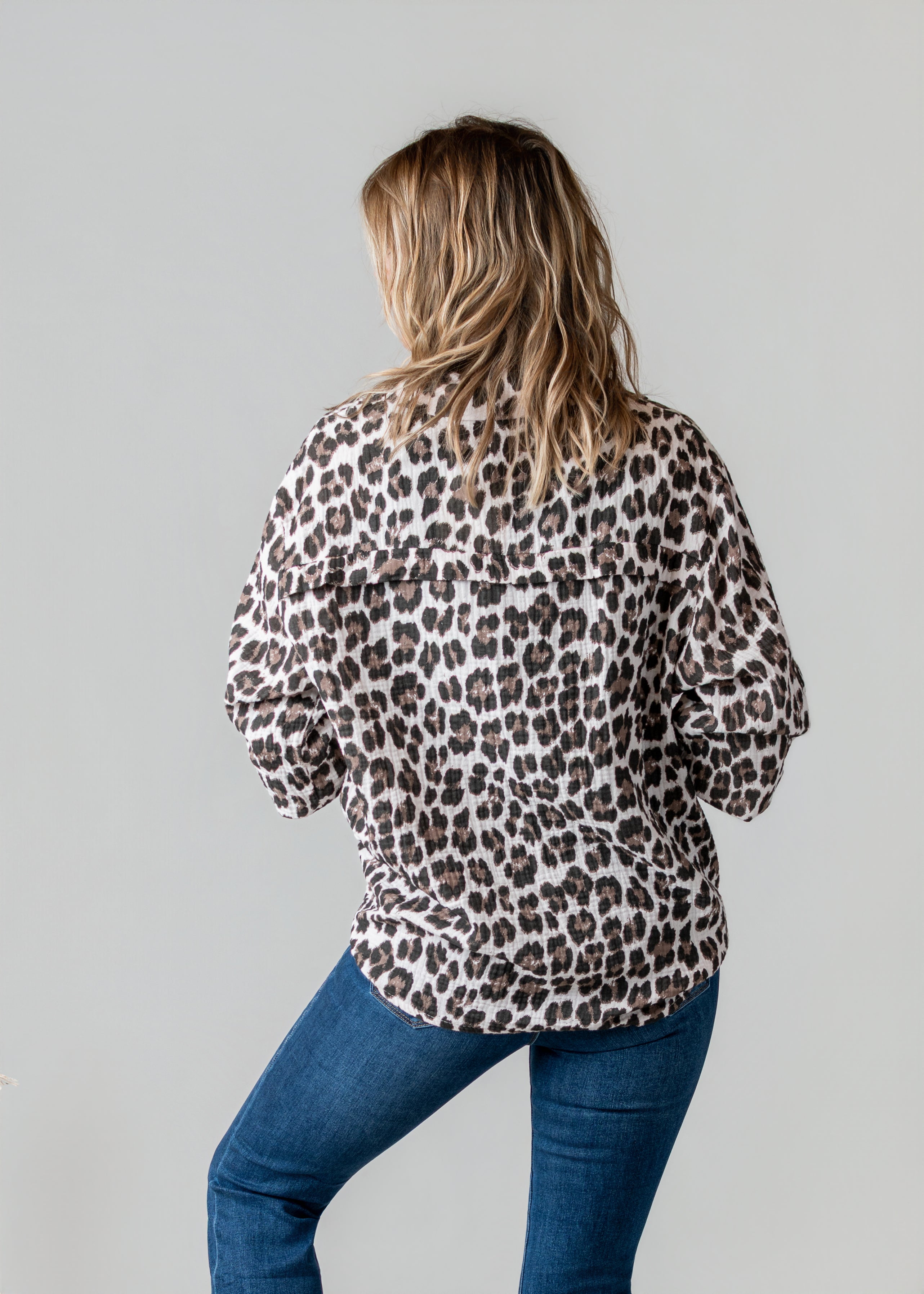 Surchemise léopard en gaze de coton la boutique de lydie