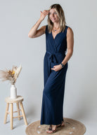 Combinaison Pantalon Plissée Marine la boutique de lydie 