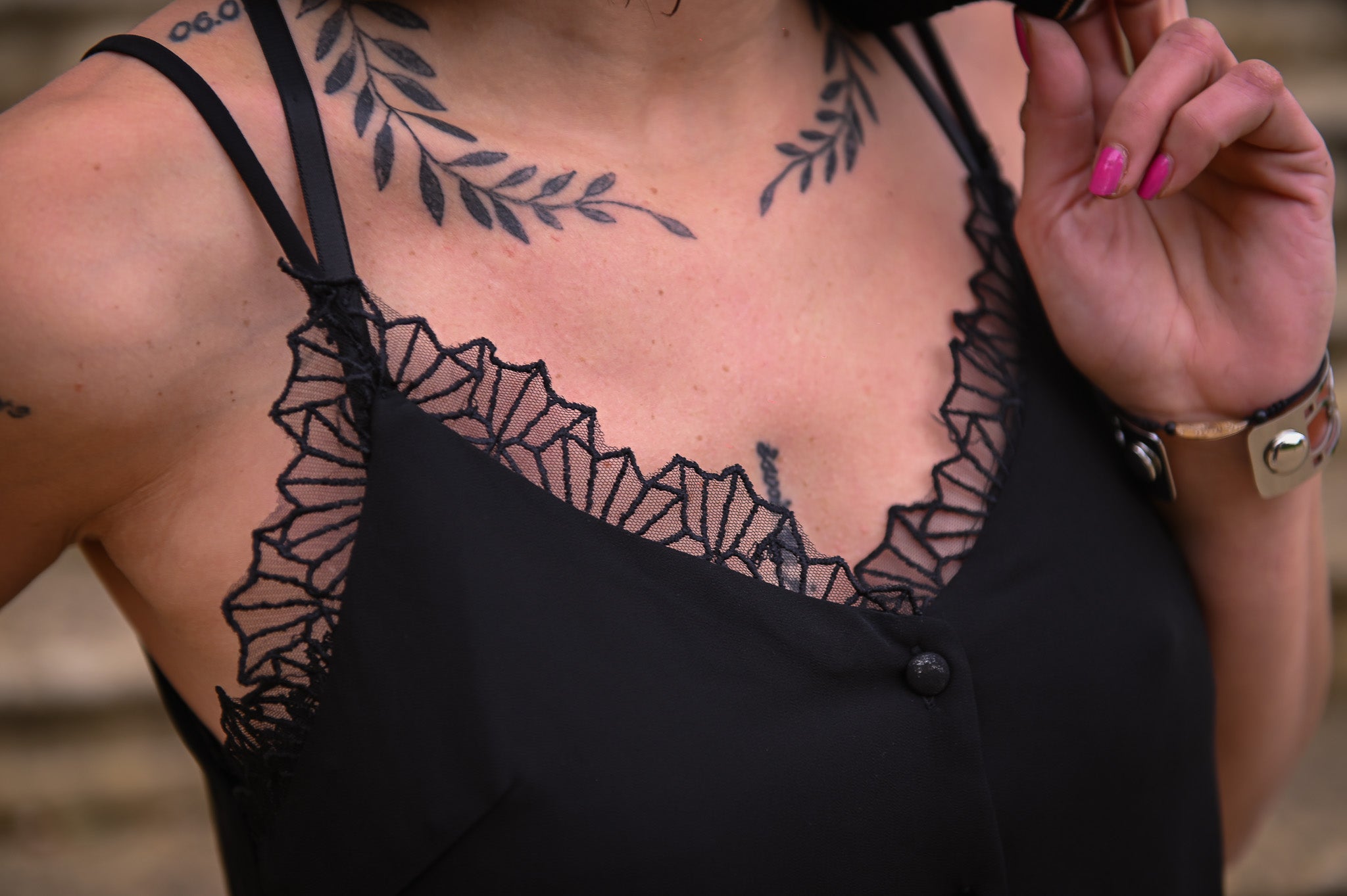 Débardeur Alyssa noir - La Boutique de Lydie S