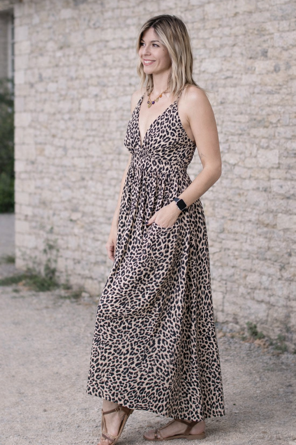 Robe longue Léopard 