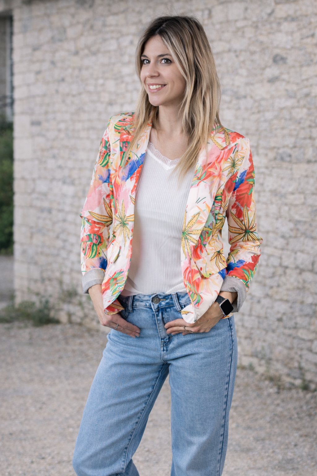 Blazer tropical femme