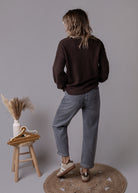Jean barrel fit gris clair délavé la Boutique de Lydie