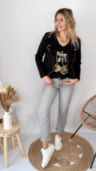 Jean Mom Fit Gris Clair