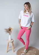 Jean Skinny Rose Azalée la boutique de lydie 