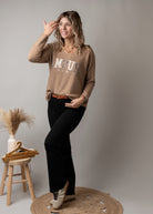 Pantalon flare noir Romy