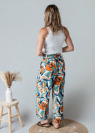 Pantalon Fluide Imprimé Abstrait
