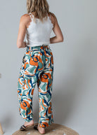 Pantalon Fluide Imprimé Abstrait