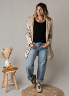 Parka or réversible fourrure beige la Boutique de Lydie
