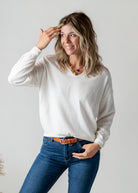 Pull fin écru cœur dentelle