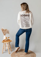 Pull fin beige clair Iconic