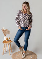 Pull Fin Léopard Pailleté Lurex 