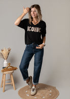 Jean barrel fit brut délavé boutique de Lydie