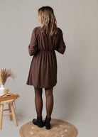 Robe courte chocolat hiver