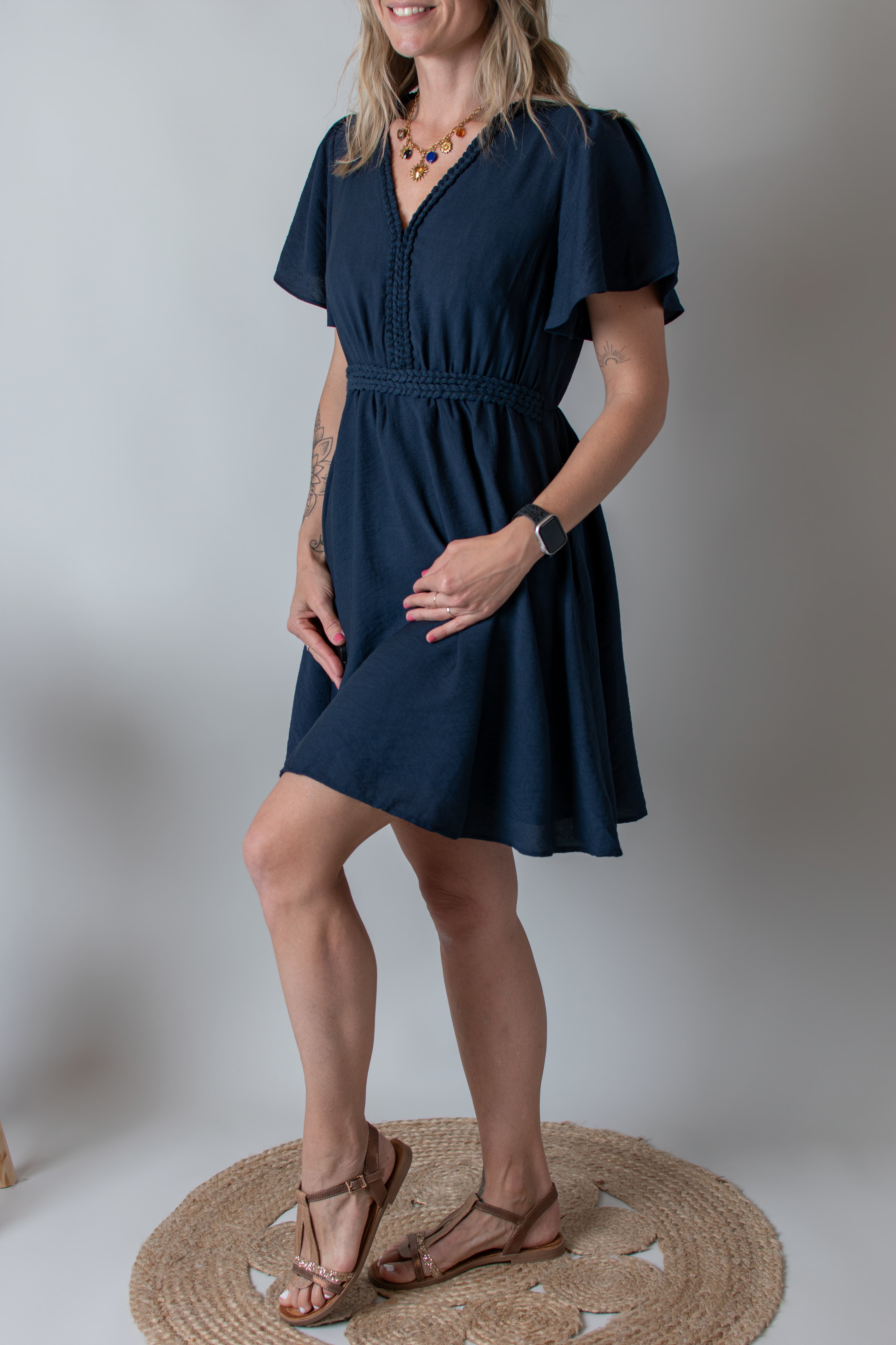 Robe Courte Marine la boutique de lydie