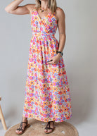 Robe Longue Fleurie Dos Nu 