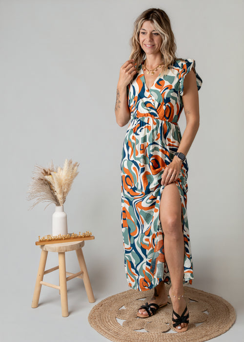 Robe Longue Graphique Arty
