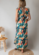 Robe longue bohème tropicale
