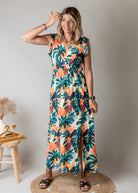Robe longue bohème tropicale