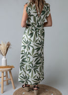 Robe Longue Tropicale vert 