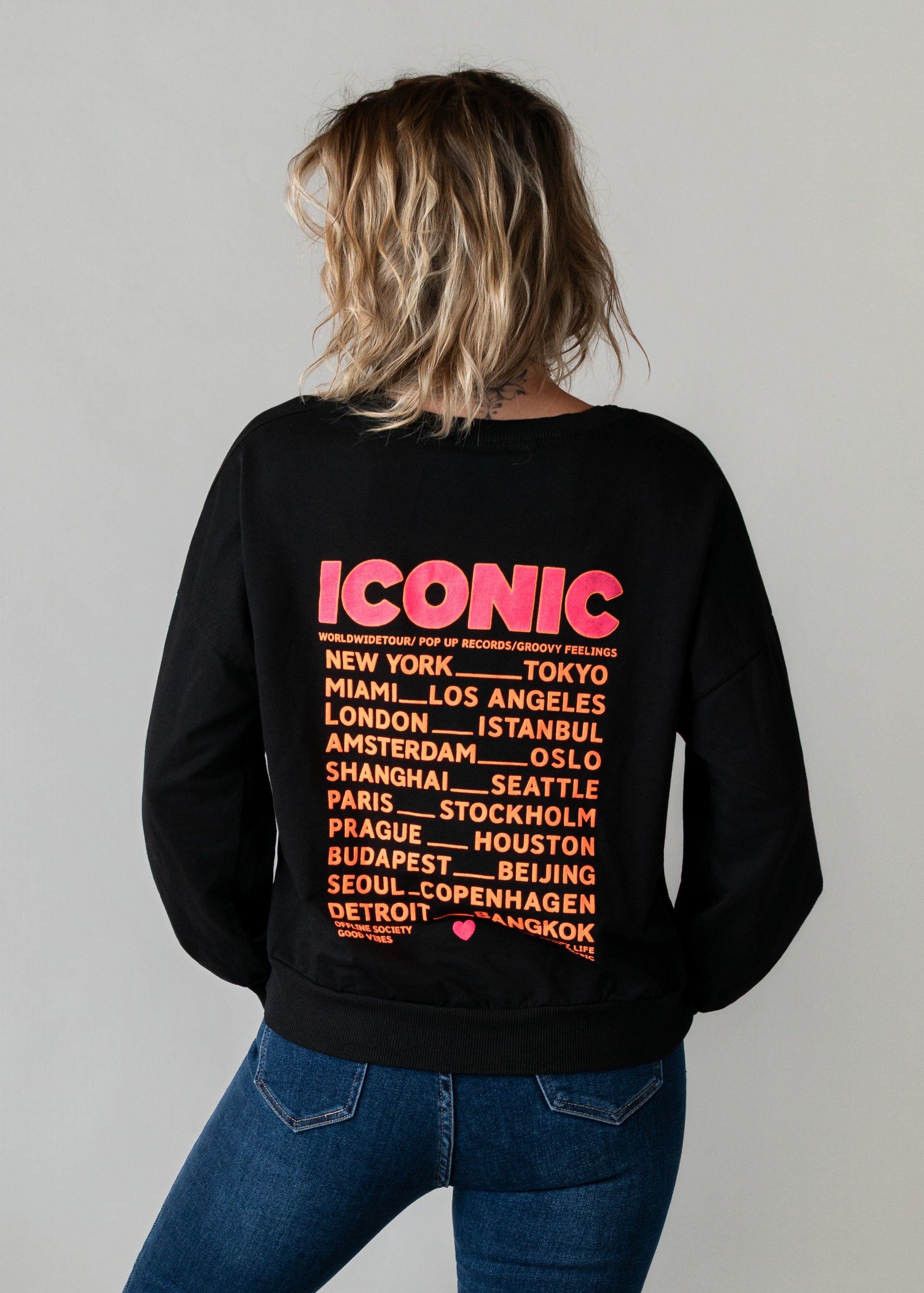 Sweat fin noir Iconic 