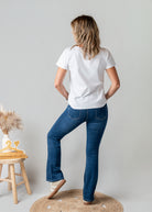 T-shirt blanc brodé doré Bichette